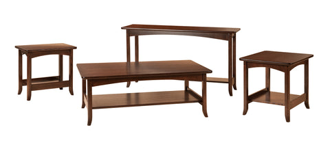 Solid Hardwood Coffee End Sofa Tables Heirloom Quality HomePlex Furniture Indianapolis Indiana