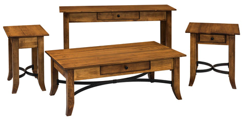 Solid Hardwood Coffee End Sofa Tables Heirloom Quality HomePlex Furniture Indianapolis Indiana