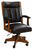 Solid Hardwood Roxbury Office Chair - HomePlex Furniture Featuring USA Made Quality Furniture
