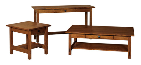 Solid Hardwood Coffee End Sofa Tables Heirloom Quality HomePlex Furniture Indianapolis Indiana
