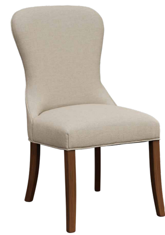 Amish Made USA Solid Hardwood Upholstered Dining Chair 