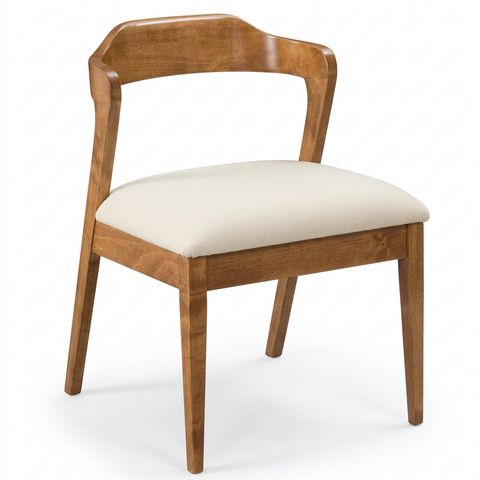 Amish Made USA Solid Hardwood Upholstered Dining Chair 