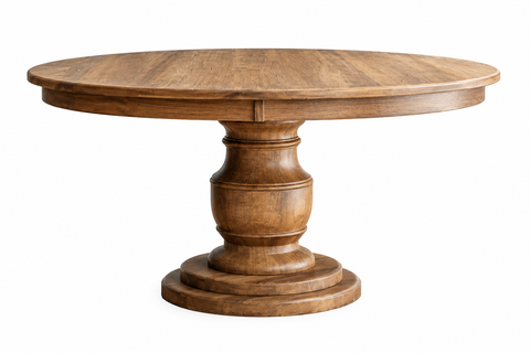 Amish Made USA Solid Hardwood pedestal table 