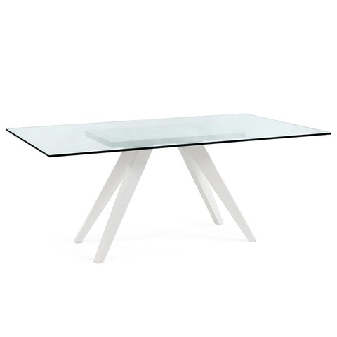 Custom metal USA made Cole Glass Table Top and Dining furniture store Indianapolis Indiana