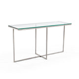 Custom metal USA made John Glass Sofa Table furniture store Indianapolis Indiana