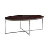 Custom metal USA made John Oval Cocktail Table furniture store Indianapolis Indiana