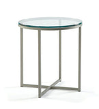 Custom metal USA made John Round End Table furniture store Indianapolis Indiana
