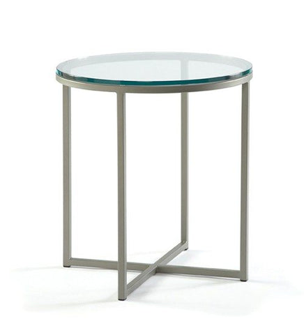 Custom metal USA made John Round End Table furniture store Indianapolis Indiana