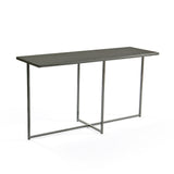 Custom metal USA made John Glass Sofa Table furniture store Indianapolis Indiana