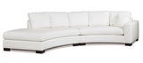 2666 Kylie Curved Sectional High Quality USA Comfortable  Furniture Stores Indianapolis HomePlex Furniture