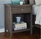 Amador Hill Solid Hardwood 1 Drawer Nightstand Bedroom Furniture Store Indianapolis Carmel