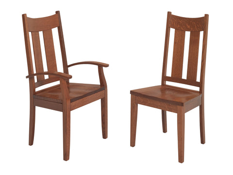 Solid Hardwood Dining Room Aspen Chair - HomePlex Furniture Featuring USA Made Quality Furniture