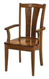 Solid Hardwood Dining Room Brawley Chair - HomePlex Furniture Featuring USA Made Quality Furniture