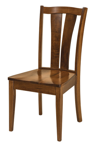 Solid Hardwood Dining Room Brawley Chair - HomePlex Furniture Featuring USA Made Quality Furniture