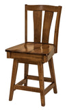 Solid Hardwood Dining Room Brawley Chair - HomePlex Furniture Featuring USA Made Quality Furniture