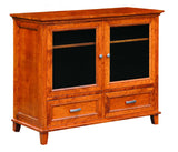 Brooklyn Collection Solid Hardwood Nightstand TV Console Small at HomePlex Furniture USA made Quality Furniture