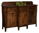 Solid Hardwood Buffet Hutch USA Made Dining Room Furniture HomePlex Furniture Featuring USA Made Quality Furniture