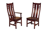 Solid Hardwood Dining Room Cascade Chair - HomePlex Furniture Featuring USA Made Quality Furniture