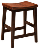 Solid Hardwood Dining Room Coby Stool - HomePlex Furniture Featuring USA Made Quality Furniture