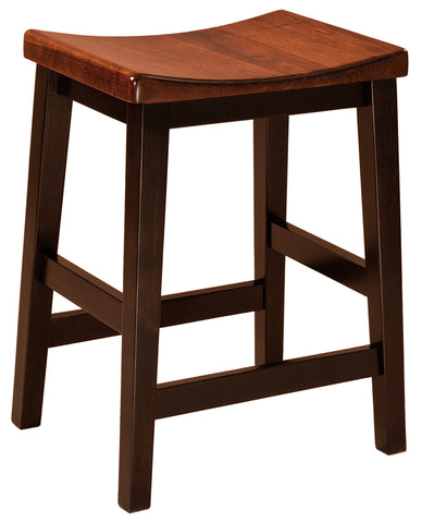 Solid Hardwood Dining Room Coby Stool - HomePlex Furniture Featuring USA Made Quality Furniture
