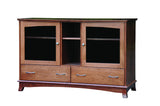 Crescent Collection Bed Solid Hardwood TV Stand at HomePlex Furniture USA made Quality Furniture