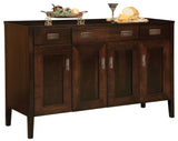 Solid Hardwood Buffet Hutch USA Made Dining Room Furniture HomePlex Furniture Featuring USA Made Quality Furniture