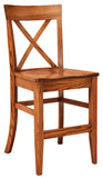 Solid Hardwood Dining Room Frontier Chair - HomePlex Furniture Featuring USA Made Quality Furniture