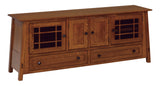 Furniture Store Indianapolis Living Room TV Console Solid Wood Custom USA Made