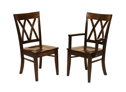 Solid Hardwood Dining Room Herrington Chair - HomePlex Furniture Featuring USA Made Quality Furniture