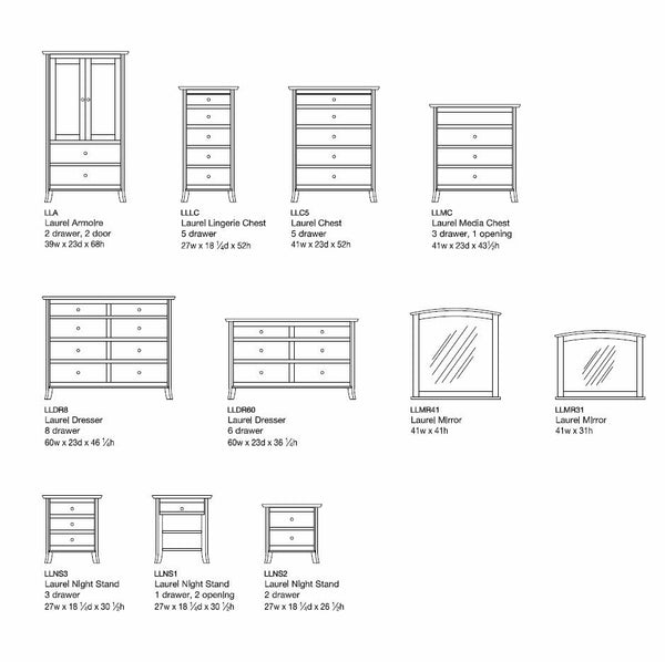 cassie red carpet gold dress Linea 6-Drawer Double Dresser in Pecan | Solid Pine Wood Construction | Refined Contemporary Design | Easy Assembly main image 0