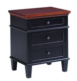 Rockport Collection 3 Drawer Nightstand Solid Hardwood Bedroom at HomePlex Furniture USA made Quality Furniture