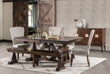 Solid Hardwood Dining Room Table Furniture Store Indianapolis Indiana Bailey Trestle Table 
