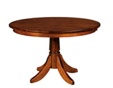 Solid Hardwood Dining Room Table Furniture Store Indianapolis Indiana Baytown Pedestal
