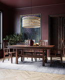 Amish Solid Hardwood Bridgeport Trestle Dining Room Table