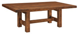 Solid Hardwood Dining Room Table Furniture Store Indianapolis Indiana Wellington Trestle