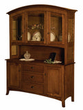 Solid Hardwood Buffet Hutch USA Made Dining Room Furniture HomePlex Furniture Featuring USA Made Quality Furniture