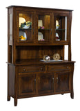 Solid Hardwood Buffet Hutch USA Made Dining Room Furniture HomePlex Furniture Featuring USA Made Quality Furniture