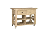 Solid Hardwood WC-12B Kitchen Island at HomePlex Furniture Featuring USA made Quality Furniture