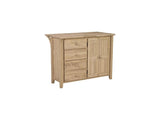 Solid Hardwood WC-2448B Kitchen Island at HomePlex Furniture Featuring USA made Quality Furniture