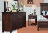 Timbermill Collection Solid Hardwood 1 Drawer Nightstand