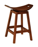 Solid Hardwood Dining Room Wilford Stool Chair - HomePlex Furniture Featuring USA Made Quality Furniture